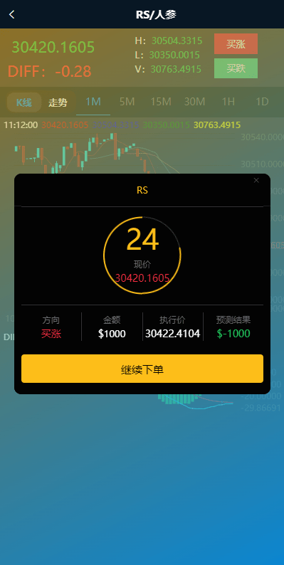 新版ui药材微盘系统/微交易源码/时间盘系统-1