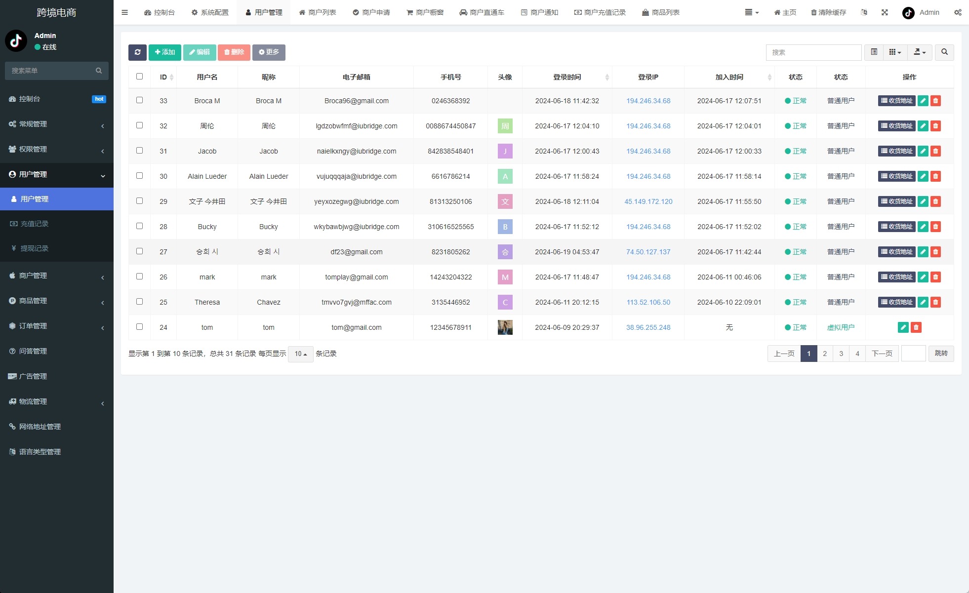 新版Tiktok跨境商城系统/多语言tiktok商城/内置客服/内嵌tiktok    需要联系站长-5